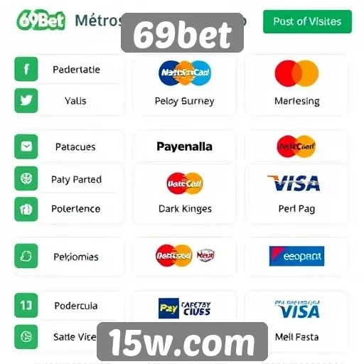 Métodos de pagamento disponíveis no 69bet